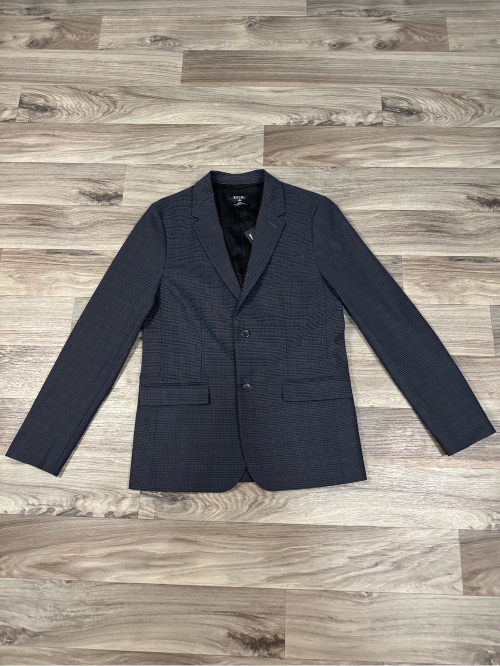NWT Rhone Men's Commuter Pro Sport Coat in Iron Glen Plaid Size Medium